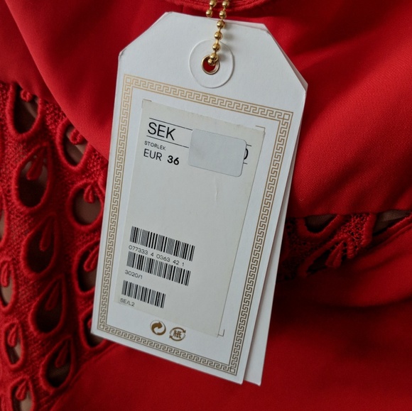 Versace for H&M red mini dress - Picture 1 of 5